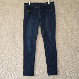 Diesel Grupee Jeans Womens 31x32 Blue Super Slim Skinny Low Waist